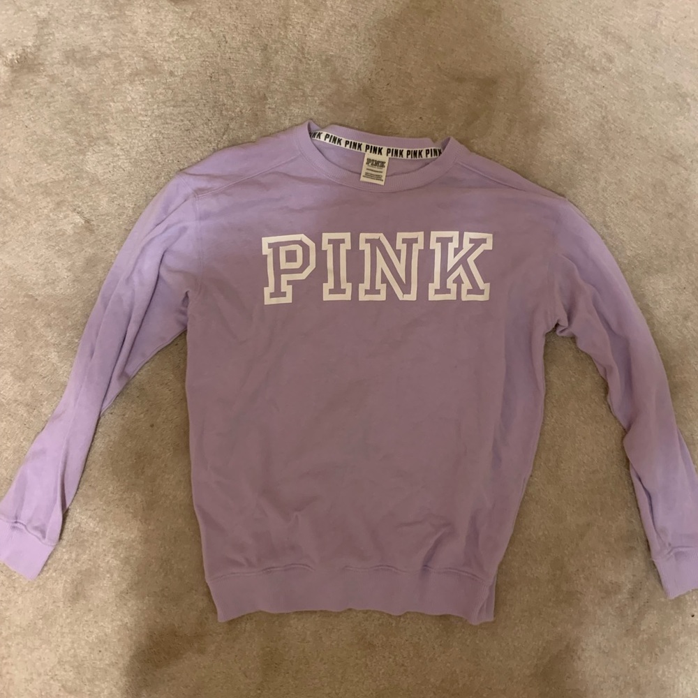light purple extra small “PINK” crewneck sweater